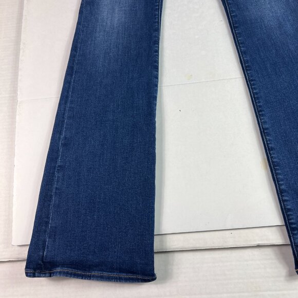 American Eagle Jeans Women's 27x33* Curvy Low Rise Kick Boot Blue Denim Tag 2 L - Picture 4 of 16